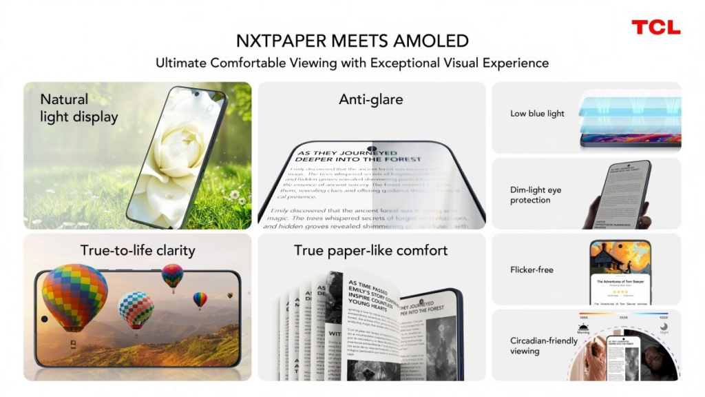 TCL NxtPaper AMOLED: First Anti-Glare AMOLED Phone