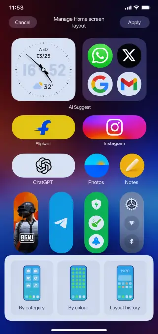 Homescreen Categories ColorOS 17