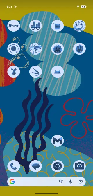 Force Theme Icons Android 17