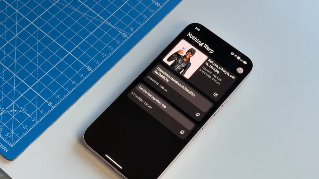 Nothing Warp in Nothing OS 5.0 
