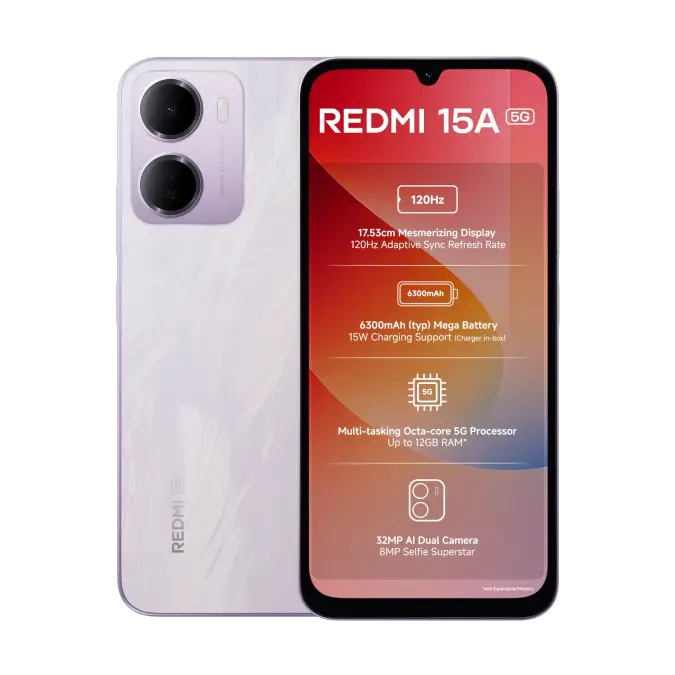 Redmi 15A (Amaze Purple)