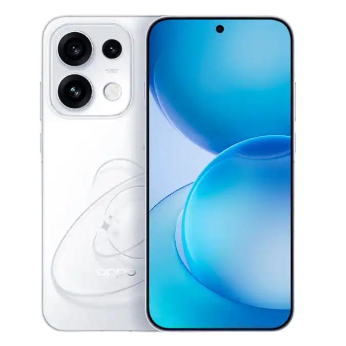 Oppo Reno 16 Pro White Front and Back